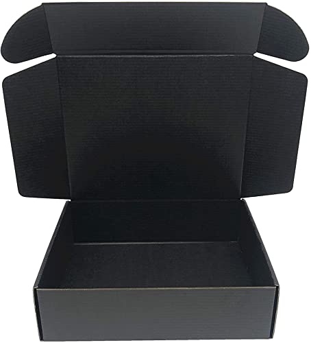 Black Shipping Boxes 15.7x11.8x3.1 Inch Cardboard Storage Mailer Box 15Pack - size: 15.7 x 11.8 x 3 Inch/15 pcs