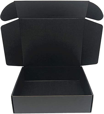 Black Shipping Boxes 15.7x11.8x3.1 Inch Cardboard Storage Mailer Box 15Pack - size: 15.7 x 11.8 x 3 Inch/15 pcs