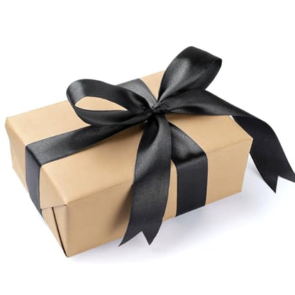 Black Satin Ribbon 1 Inch x 100 Yards - color: Black
