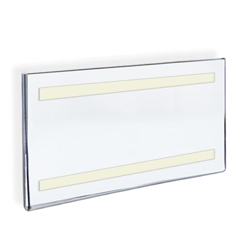Azar Displays 122037 17-Inch W by 11-Inch H Wall Mount Acrylic Frame Pack of 10 - Clear Acrylic Wall Frame with Sticky Back - Floating Wall Sign Holder - Adhesive Office Sign - Frameless Picture Frame - size: 17 in. W x 11 in. H