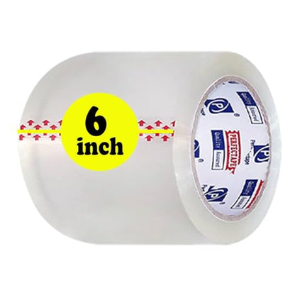 P PERFECTAPE Heavy Duty Packing Tape 2 Rolls, Clear, 6 inch x 55 Yards