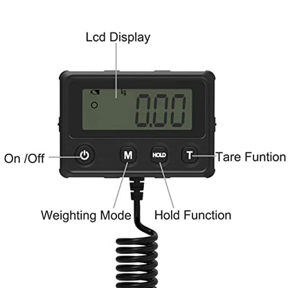 Maxus Shipping Scale 440lb, Digital Postal Scale with Hold and Tare Funtion - color: Silver