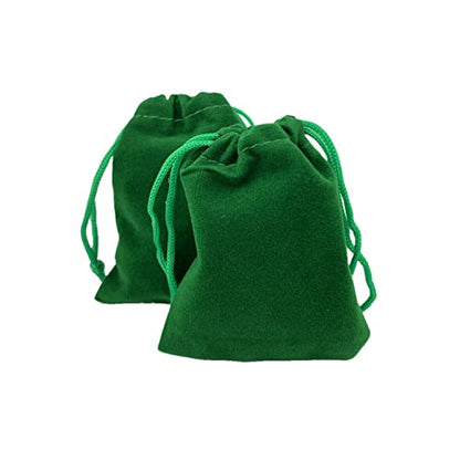 Palmhomee Pack of 48 3x4 Inch Velvet Drawstring Bags Gift Bag Velvet Pouch For Jewelry Wedding and Party Favor (Green) - color: Green