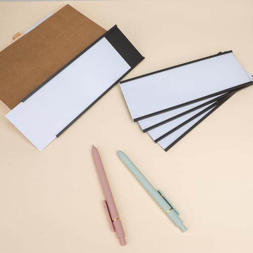 C Channel Magnetic Labels Holders, 30 Pack 3'' x 8'' for Metal Racks - size: 3 x 8 Inch