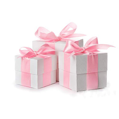 LIUYAXI Pink Satin Ribbon, 2 Inch, 50 Yards - color: Pink, size: 2" X 50 Yards