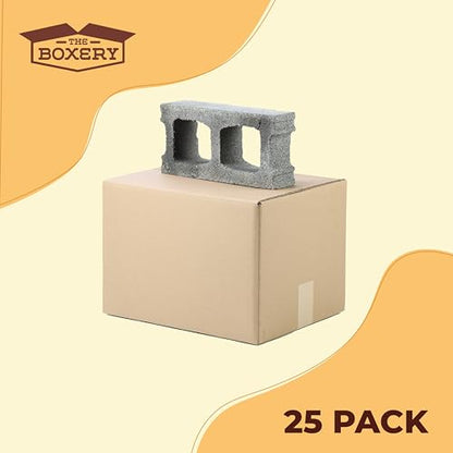 The Boxery 10"x7.5"x6.5" Heavy Duty Double Wall (ECT48) Boxes - 25 Count - size: 10x7.5x6.5"-25 PACK