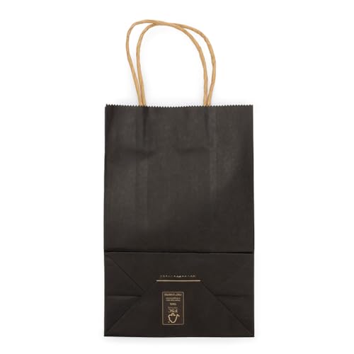 ClearBags Paper Merchandise Handle Bags (Black, 5 1/2 x 3 1/8 x 8 7/16) - color: Black, size: 5 1/2 x 3 1/8 x 8 7/16