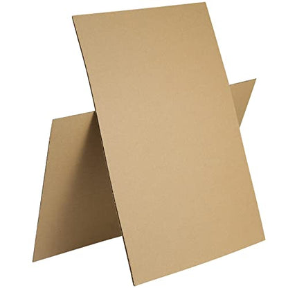 PINGEUI 100 PCS Brown Kraft Corrugated Cardboard Sheets, 8 x 10 Inches, 1/8" Thick, Packing, Mailing, Crafts - size: 100 PCS 8 x 10 Inch