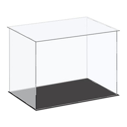 MECCANIXITY Acrylic Display Case Plastic Box Cube Storage Box Clear Small Assemble Dustproof Showcase 14.1x8.2x10 Inch for Collectibles Items - size: 14.1x8.2x10 Inch