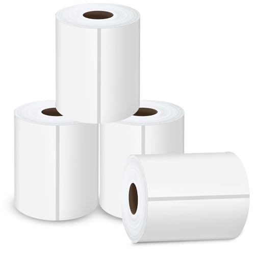 4"x6" Direct Thermal Shipping Labels, 220 Labels/Roll - Thermal Shipping Label Printer Paper Postage Mailing Labels Compatible with Rollo, MUNBYN Label Printer (4 Rolls) - size: Roll- 880 Labels