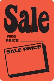 LS2PRI Sale Price Regular Price Permanent Pricing Pre-Printed Label Sticker (250 Per Roll) Retail Business Store Labels (2" x 3") - size: 2" x 3"