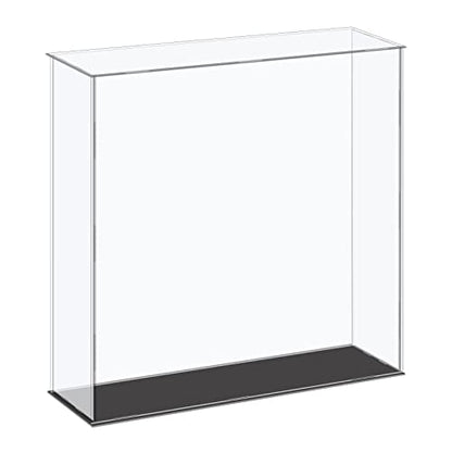 MECCANIXITY Acrylic Display Case Plastic Box Cube Storage Box Clear Small Assemble Dustproof Showcase 14.1x4.3x14 Inch for Collectibles Items - size: 14.1x4.3x14 Inch