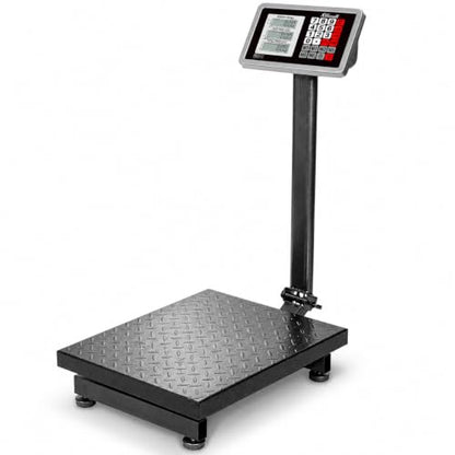 XtremepowerUS 700LB Weight Computing Postal Scale Digital Floor Large Platform Warehouse Shipping LB Price Calculator Luggage Package Shipping Mailing Postal Scale with Accurate LB/KG Foldable