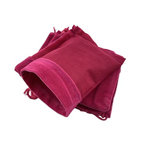Palmhomee Pack of 48 3x4 Inch Velvet Drawstring Bags Gift Bag Velvet Pouch For Jewelry Wedding and Party Favor (Fuchsia) - color: Fuchsia