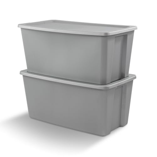 50 Gallon Extra Large Storage Bin, Gray