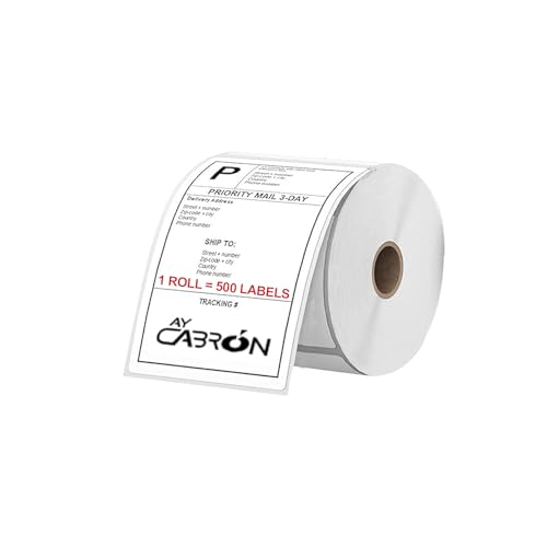 Ay Cabron™ Professional-Grade 4" x 6" Thermal Shipping Labels – Weather-Resistant Adhesive - Barcode & Address Compatible | 500 Labels per Roll - 4" x 6" (100 x 150 mm) - 1 ROLL = 500 Labels
