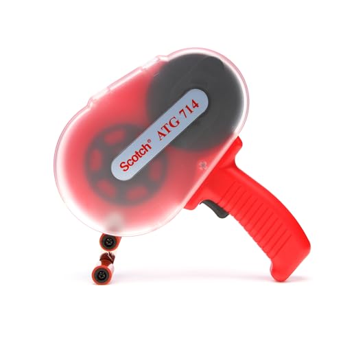 3M Scotch ATG 714 Adhesive Tape Applicator, 1/4 in, Red