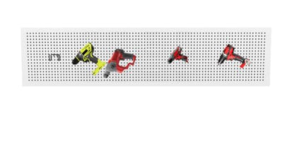 KINOMI 24 Pack Pegboard Hooks Heavy Duty Pegboard Drill Holder Power Tool Holder, Value Set, Large Pegboard Accessories and Hooks for Tools, Power Drills, Art and Craft Supplies etc