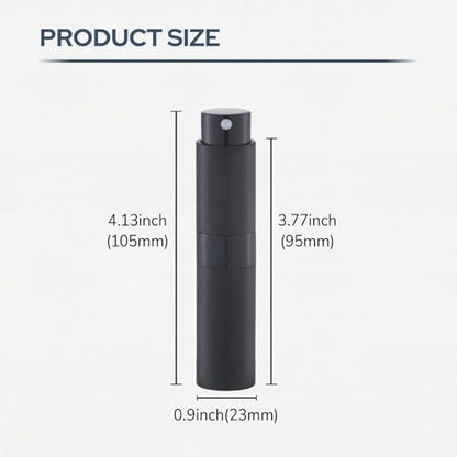 8ml Travel Perfume Bottle Refillable, Atomizer Sprayer for Cologne 3PCS - color: Gray, blue, silver