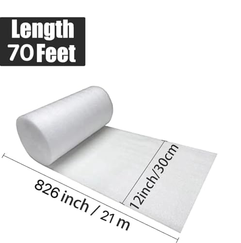 12"x 70' Foam Wrap Rolls for Moving Packing Foam Roll Packing Materials Shipping Packing Moving Supplies, Thick Cushion packaging wraps for Protect Glasses,Fragile Items,Dishes (Pack of 2) - size: ‎30cm*25m (Pack of 2)