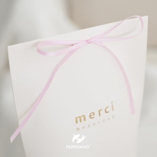 HUIHUANG Pink Thin Double-Sided Satin Ribbon 1/8 inch Continous 100 Yards - color: Light Pink, size: 1/8 inch