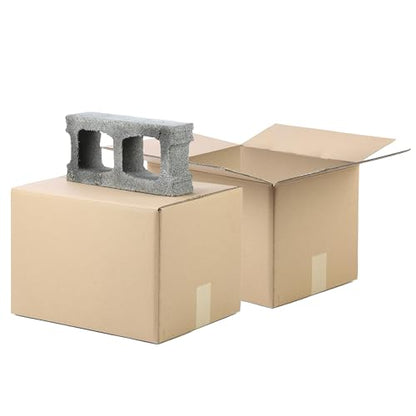 The Boxery 12"x12"x6" Heavy Duty Double Wall (ECT48) Boxes - 15 Count - size: 12x12x6"-15 PACK