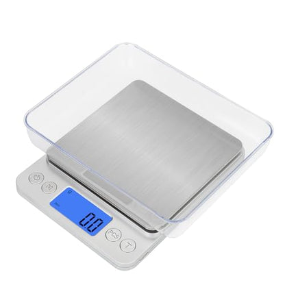 Upgraded Digital Kitchen Food Scale Large Size, Stainless Steel Postal Shipping Scale for Business Packages, 11lb 0.1g Accuracy for Baking Cooking Coffee Soap Making Sourdough Bread Making