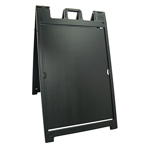 Plasticade Signicade Deluxe A Frame Sidewalk Curb Sign in Black - size: 24 x 36 inches
