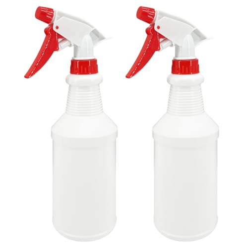 2 Pack 16 Oz Spray Bottles,Adjustable Empty Spray Bottle for Cleaning Solutions,Refillable Spray Bottle,Spray Bottle Bulk for Garden,Plants,Water,Kitchen and Commercial
