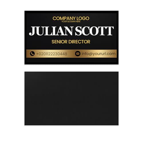 24/48/96 Pack, 3.5"x2" Personalized Magnetic Business Cards, Custom Magnets for Business, Branding and Advertising, 30 Mil Customizable Fridge Magnet Cards with Image, Logo and Text, Design 3 - color: Design 3