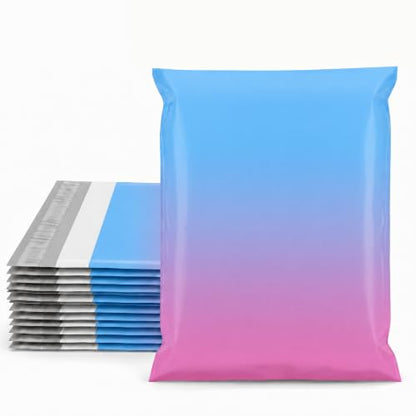 Metronic Cute Poly Mailers 10x13" 20pc Small Shipping Bags Self Seal - color: BluePink, size: 10x13" 20PC