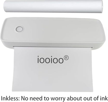 8 rolls (about 200 pages), thermal printer paper 8.5 x 11, letter, rolled, 3 proofing, not quick dry for pen, BPA free. For IOOIOO, Peripage, Munbyn, Jadens, Hprt, Phomemo…(lasting 10-15 years) - size: Letter, 8 rolls, 10-15 years