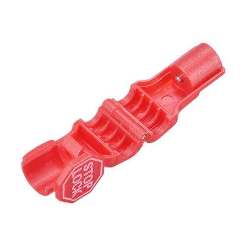 MECCANIXITY Retail Store Supermarket Mobile Phone Anti-Theft Hook Lock, 7mm Special Magnetic Display Shelf Lock,Peg Hook,red with Words Pack of 30 - size: 7mm