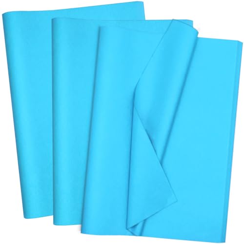 Jkopsnr 100 Sheets Turquoise Tissue Paper 20x14 Inches - color: Turquoise Blue, size: 14x20