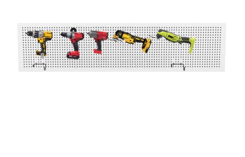 KINOMI 24 Pack Pegboard Hooks Heavy Duty Pegboard Drill Holder Power Tool Holder, Value Set, Large Pegboard Accessories and Hooks for Tools, Power Drills, Art and Craft Supplies etc