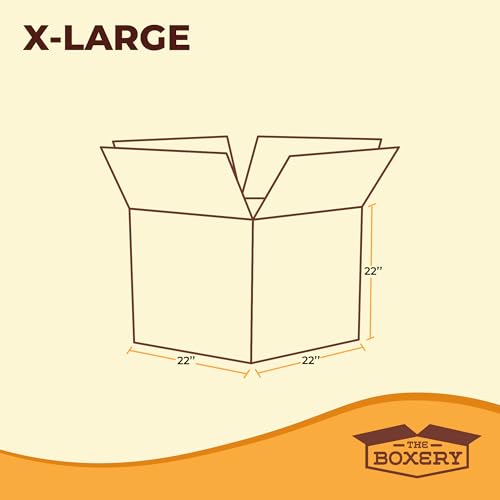 The Boxery Moving Boxes 10-Pack X-Large | 22x22x22 inch - size: X-LARGE-10-PACK
