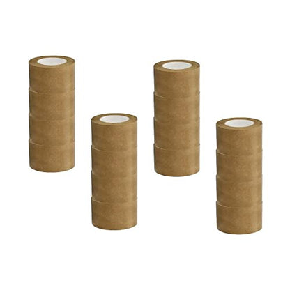 PSBM Flatback Kraft/Brown Packing Tape, 12 Rolls, 4.8 Mil Thick, 3 Inch Wide, 55 Yards Per Roll, Total 660 Yards for Packaging, Shipping, Moving & Sealing - size: 3 Inch x 55 Yards, style: 12 Rolls