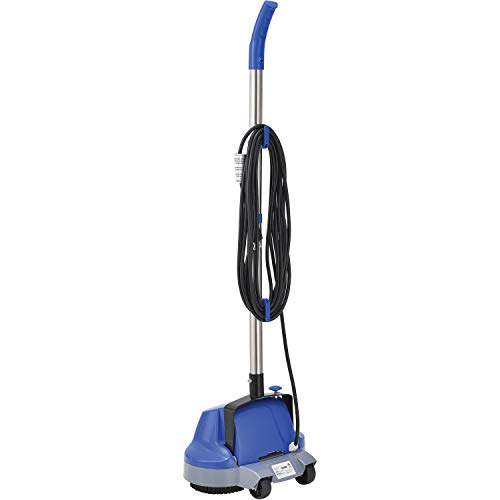 Global Industrial Mini Floor Scrubber With Floor Pads, 11" Cleaning Path
