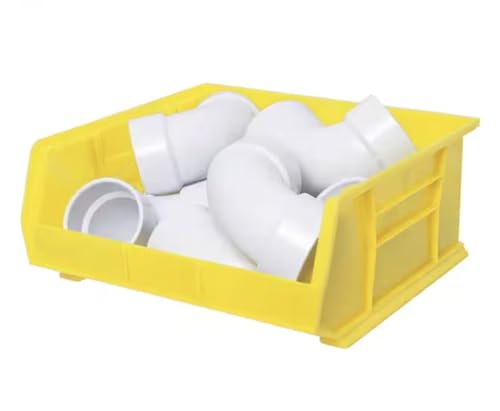 Yellow Storage Shelf Bins, 6-Pack MU62548