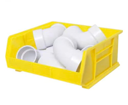Yellow Storage Shelf Bins, 6-Pack MU62548