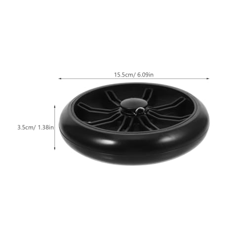 Replacement Grocery Cart Wheels 6.10 inch Pu Shopping Cart Wheel Set for Grocery Carts Utility Carts Push Carts Climbing Design for Stairs and Various Terrain 2 Pack