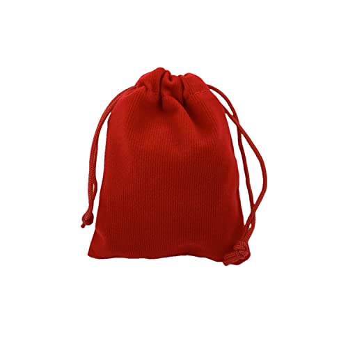 Palmhomee Pack of 48 3x4 Inch Velvet Drawstring Bags Gift Bag Velvet Pouch For Jewelry Wedding and Party Favor (Red) - color: Red