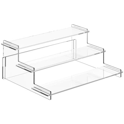 Acrylic Risers Display Stand, 3 Tier Cupcake Holder, Perfume Organizer