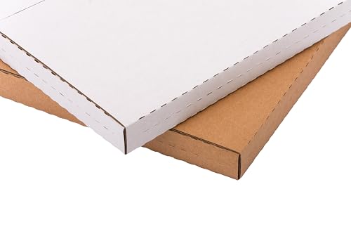 50 Pack 9x6x1.3 inch Small Shipping Boxes for DVD, Book Mailers - color: Brown