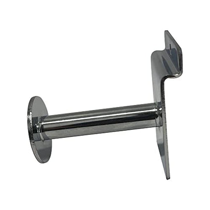 Prolinemax 10 Pcs 3'' Chrome Single Garment Hook Slatwall Fitting Display Hanger Disc End
