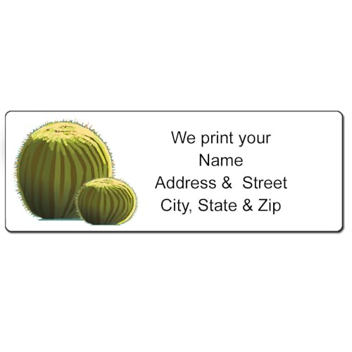 Stonehouse Collection Cactus Address Labels, Desert Address Labels, Western Southwest (Barrel) - style: Barrel