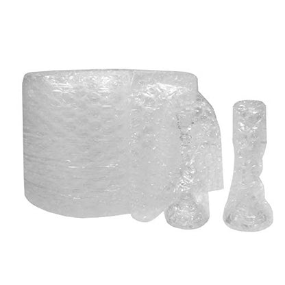 Amazon Basics Bubble Cushioning Wrap for Moving, Packing, Shipping and Storage, Heavy Duty Protection for Fragile Items, 12-inch x 100-foot Long Roll, Large 5/16", Clear - size: 12 inch x 100 ft