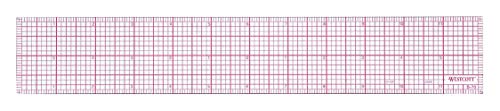 Westcott B-70 8ths Graph Beveled Ruler, 12 in - size: 12 inches (Single), style: B-70