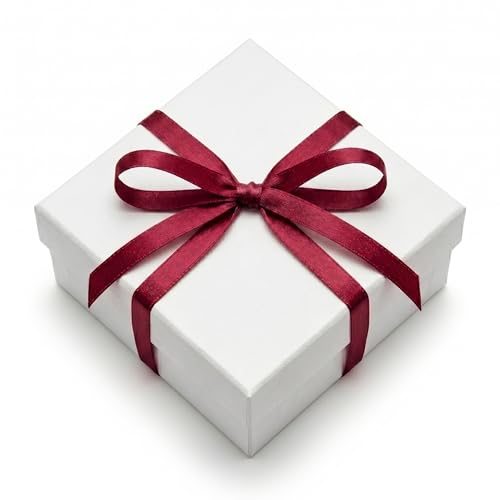 WineRed Ribbon 3/8 Inch 25 Yards, Smooth Continuous Ribbon for DIY Crafts, Gift Wrapping, Wedding Bows & Floral Design - color: wineRed