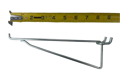 MEGA Heavy Duty Steel Shelf Brackets for Pegboard (2, 8") - size: 8 Inch
